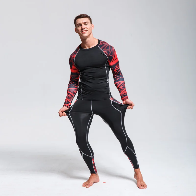 

Ski Underwear Set Compressed Thermal Underwear Base layer Sport Fitness Exercise Quick-drying Clothes Running suit Rashgard male