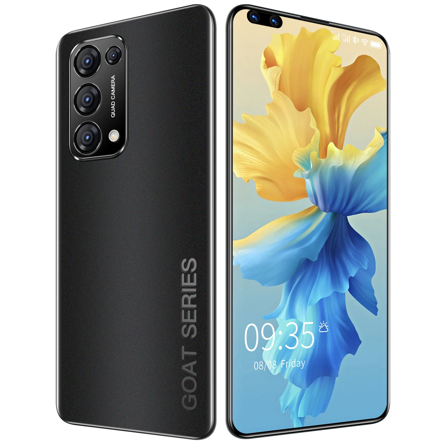 

New Arrival Reno5 Pro 7.3 Inch HD Big Screen 512GB Smart Phone 48MP Rear Camera Dual SIM 2021 Face Fingerprint ID Android Phone