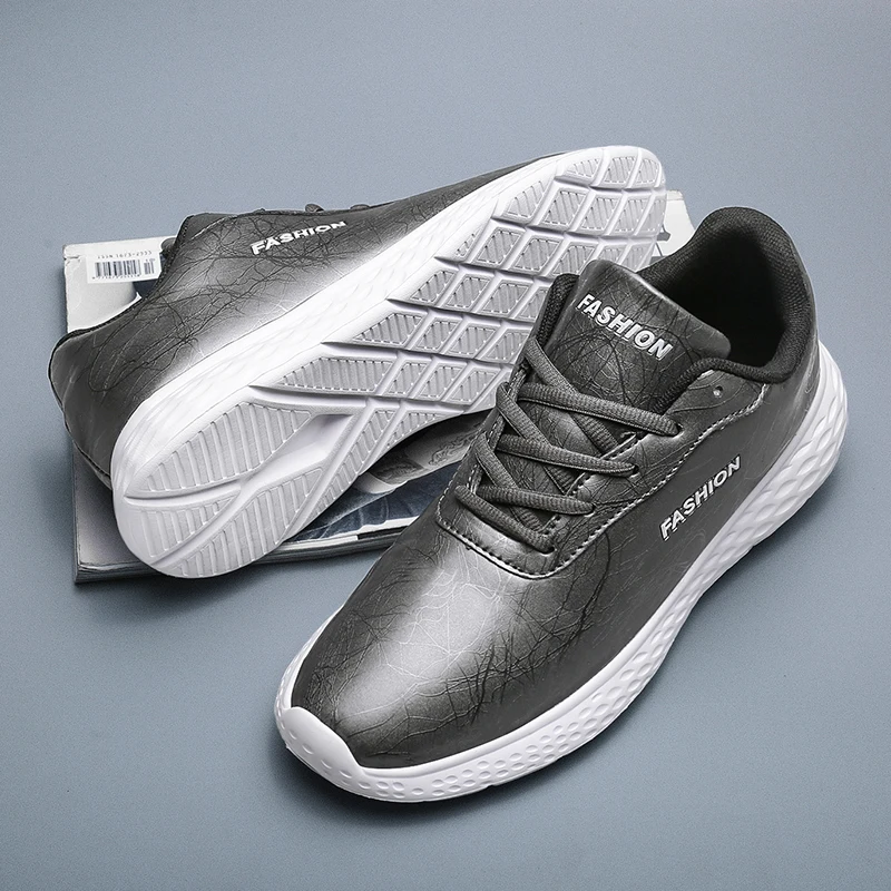 Мужская обувь новая мода осень зима супер легкая Уличная Повседневная кроссовки