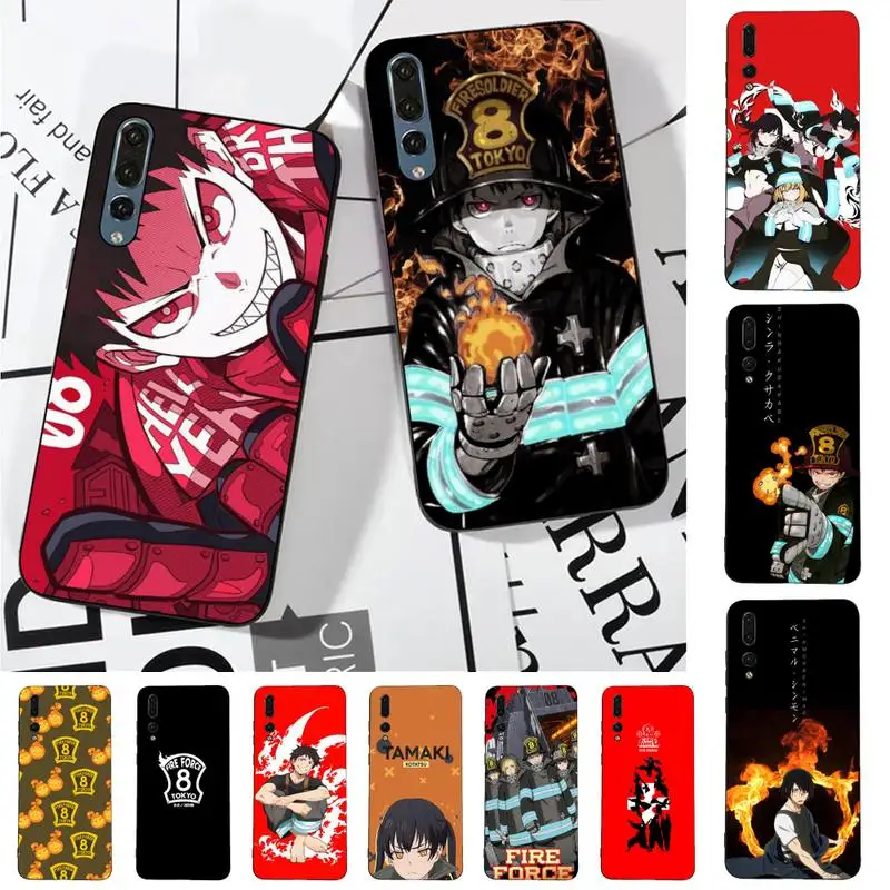 

Manga Anime Fire Force Phone Case for Huawei P30 40 20 10 8 9 lite pro plus Psmart2019