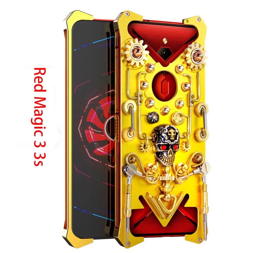 Nubia Red Magic 3 чехол для телефона 3s Роскошный Металлический механический Чехол Броня
