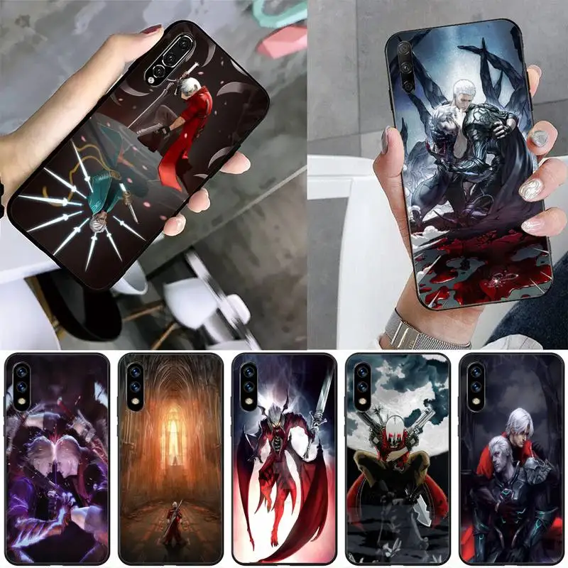 Чехол May For Devil Cry для телефона Huawei G7 G8 P7 P8 P9 P10 P20 P30 Lite Mini Pro P Smart Plus черный мягкий