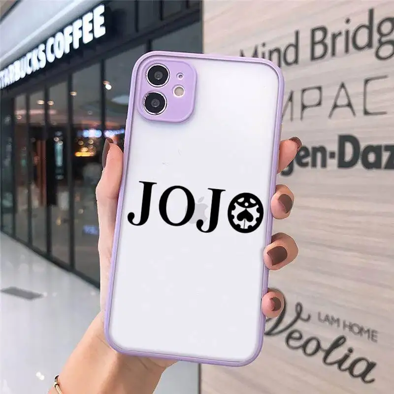 

JOJOS BIZARRE ADVENTURE OVER HEAVEN Anime Phone Case matte transparent For iphone 7 8 11 12 plus mini x xs xr pro max cover