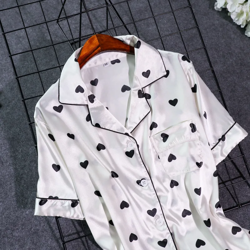 Пикантные белые женские пижамные комплекты из рубашки и брюк | Женская одежда