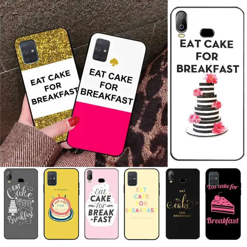Чехол для телефона CUTEWANAN Eat Cake for завтрак Art сделай сам с принтом чехол Samsung A10 A20 A30 A40