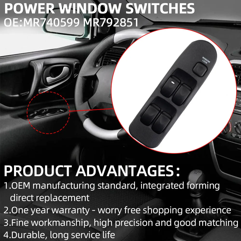 Автомобильный передний боковой Электрический переключатель стеклоподъемника