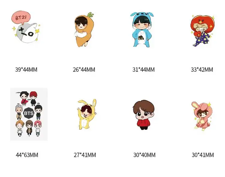40 шт./компл. дети мультфильм водонепроницаемый Bangtan наклейки для мальчиков забавные Bangtan Expression наклейки девушка журнал бутылка Moble ноутбук
