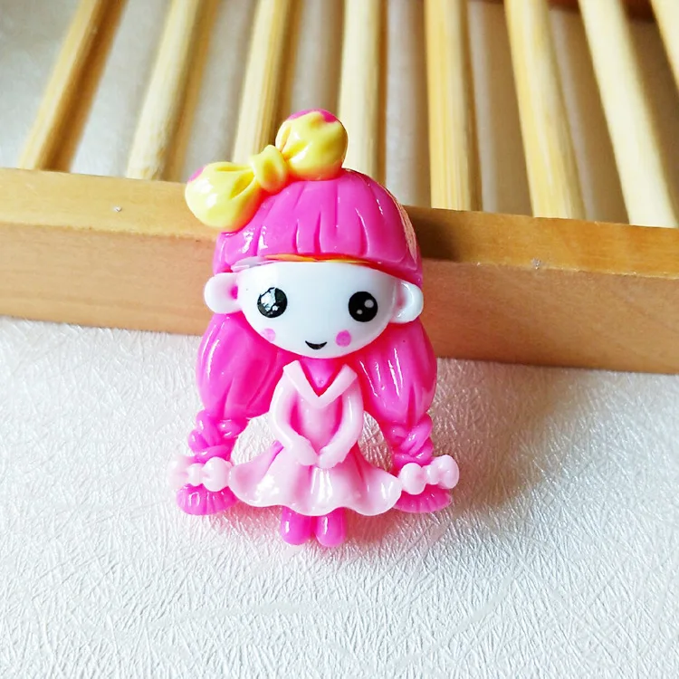 10 шт. симпатичная Маленькая девочка принцесса кабошон с плоской задней стороной