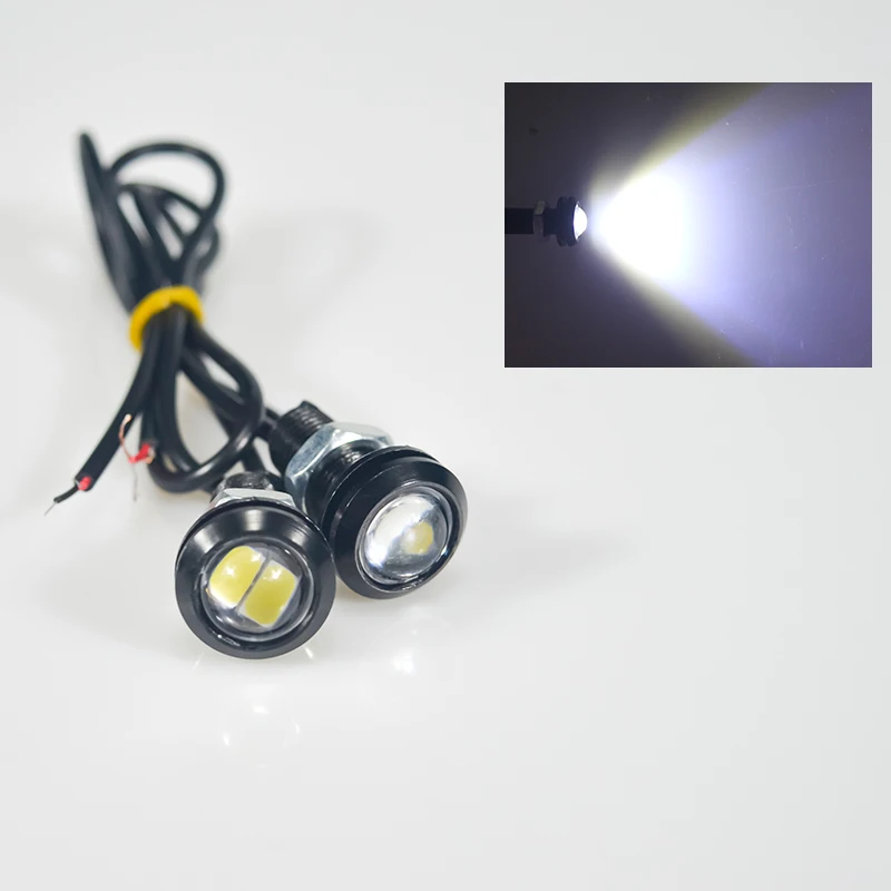 

2 шт. сигнальная лампа для мотоцикла, указатель поворота, дневные ходовые огни, противотуманная фара, 18 мм, лампа с орлиным глазом, аксессуары для сигнальных огней «ангельский глаз»