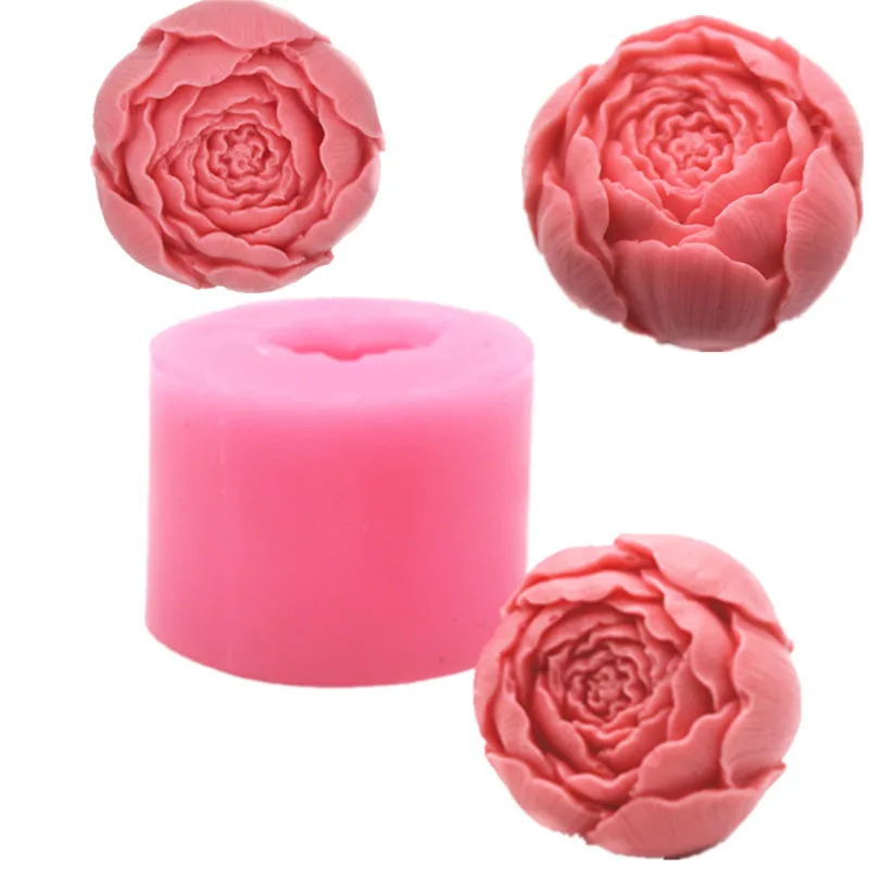 rose mold Новая форма розы, силиконовая форма для помадки, мыло, 3D форма для торта, кекс, желе, конфеты, шоколад, украшение, форма для выпечки - Цвет: rose mold