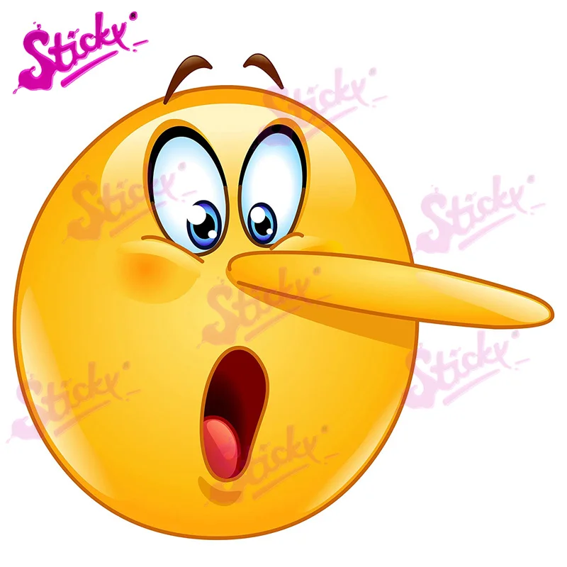 

STICKY Funny Emoticon Shy Smile Anime Car Sticker Decal Decor for RV Auto Motocross Racing Laptop Helmet Trunk Wall