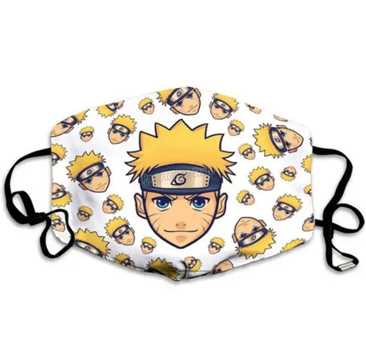 Маска для рта Наруто классный шелк хлопок многоразовая Пылезащитная