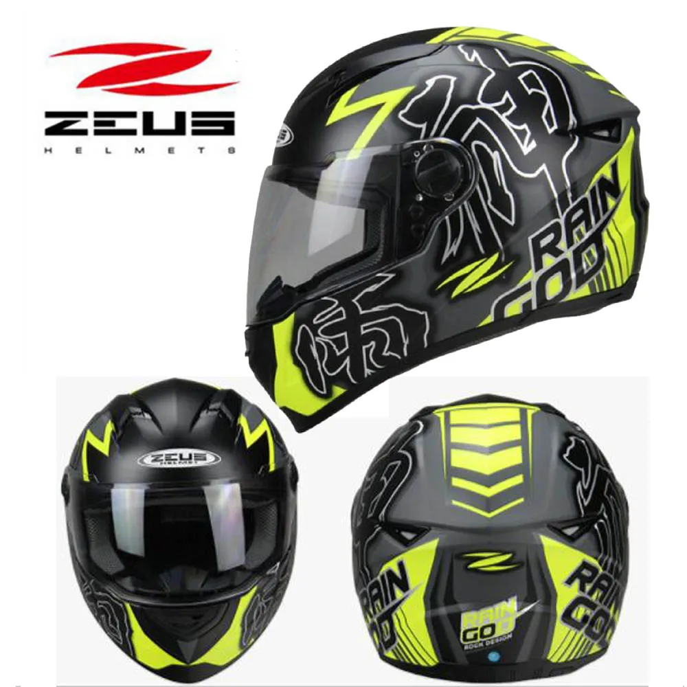 Мотоциклетный шлем ZEUS защитные шлемы с полным покрытием из АБС пластика