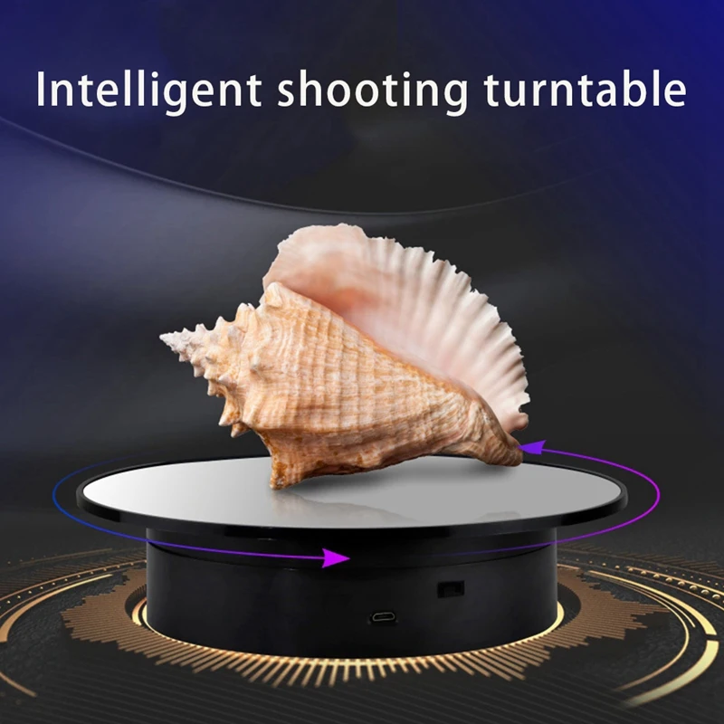 

Mirror USB Electric Bidirectional Rotary Table Jewelry Hand Necklace Display Stand