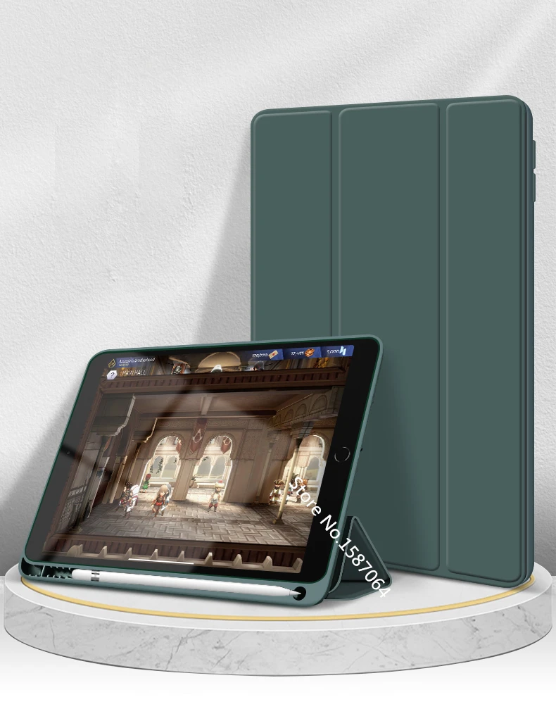 Чехол для iPad 9 7 дюйма 5 й 6 2017 2018: A1822'A1823'A1893'A1954 с держателем карандашей умный