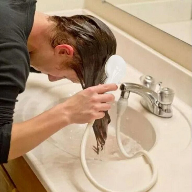 Портативный ручной брызговик для душа кран раковины насадка мытья набор шланг |