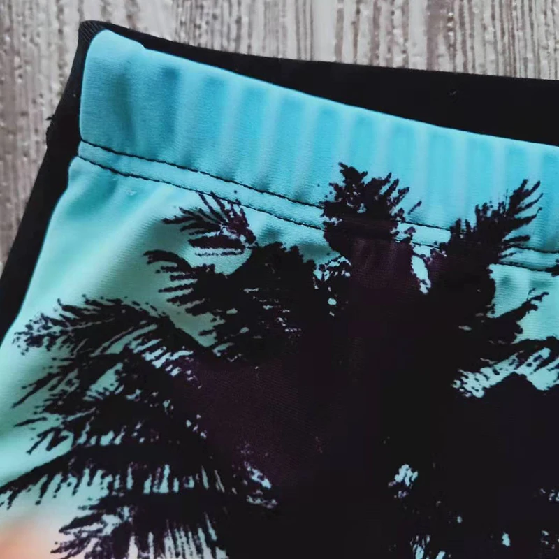 Плавательные пляжные шорты с принтом для маленьких мальчиков Детские эластичной