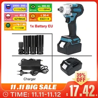 new 800n m 388vf brushless cordless electric impact wrench 12 inch power tools 15000mah li battery compatible 18v battery
