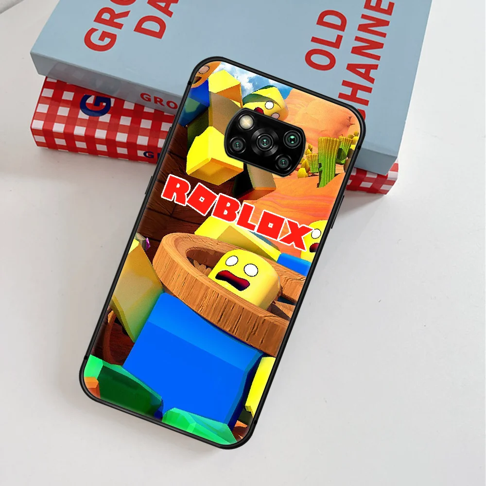 

Robloxs Game Phone Case For Xiaomi Mi Note 10 A3 9 MAX 3 A2 8 9 Lite Pro Ultra black Waterproof Trend Etui 3D Coque Soft Shell