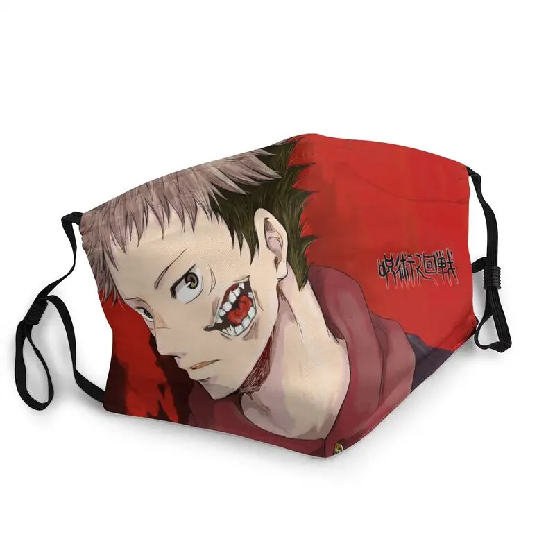 

Прохладный Jujutsu кайсен Юдзи Itadori маска многоразовые Респиратор маска для взрослых Аниме Манга рот маска против пыли Защитная крышка респира...