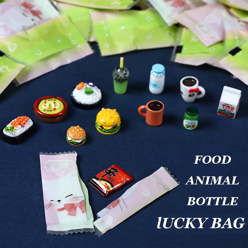 

Сетчатая красная мини-еда, игрушка для супермаркета, сумка для слепых продуктов, Изысканная модель еды, маленькая бутылка для напитков, живо...