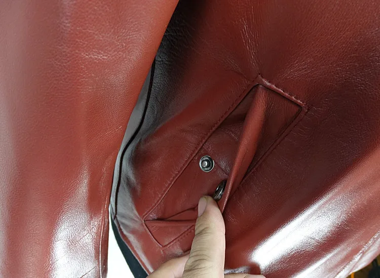 Фирменные новые 2021 Мужская натуральная кожаная куртка слим Фит Дубленка