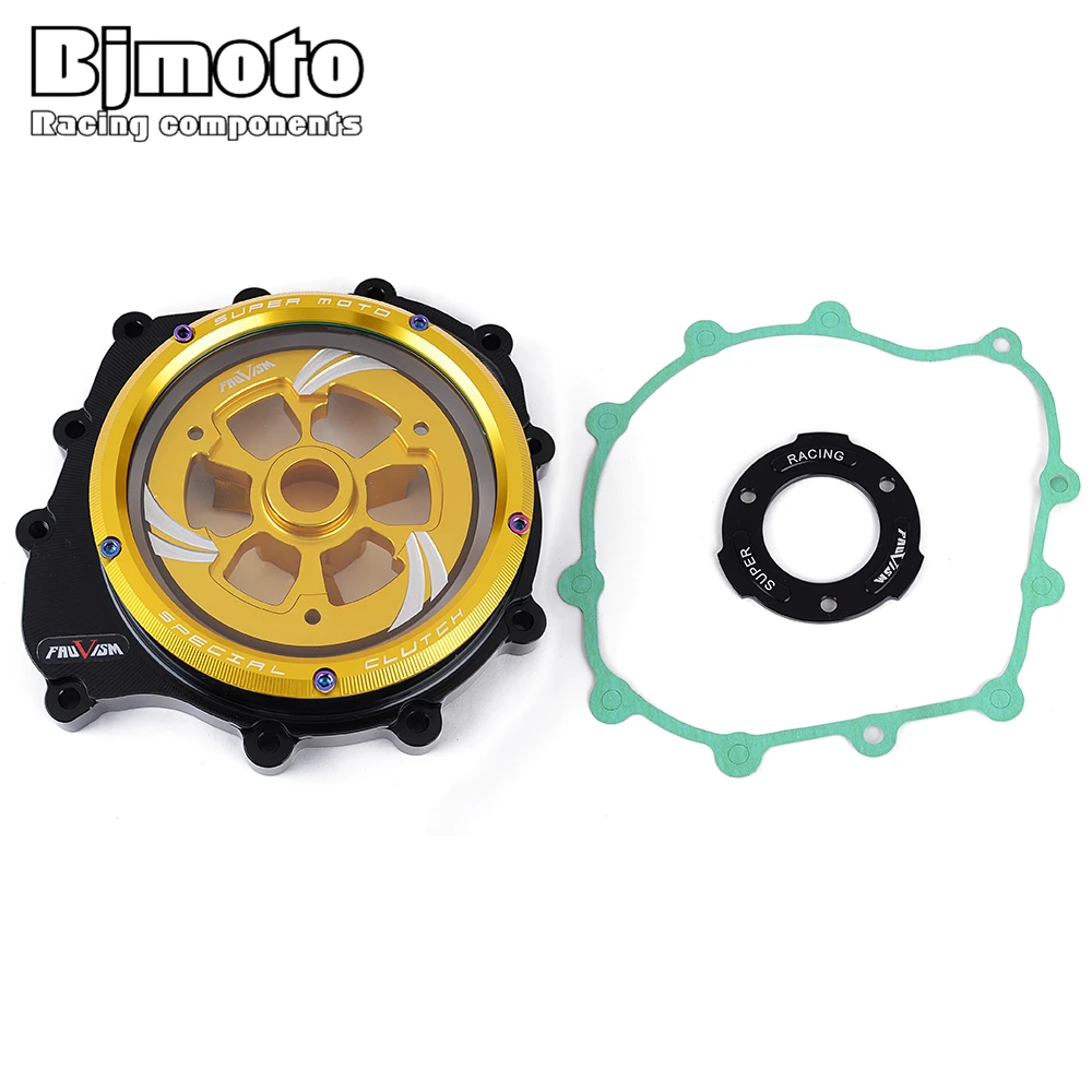 

BJMOTO Motorcycle CNC Racing Clear Clutch Cover & Spring Retainer R For BMW F850GS F750GS 2018 2019 2020 2021 F900XR 20-21