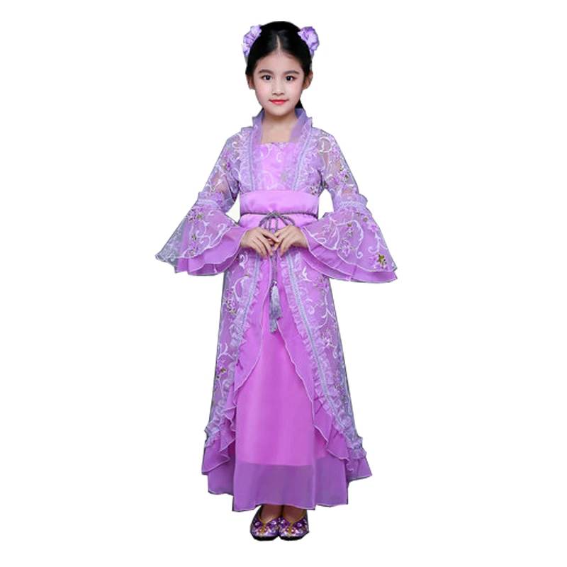 Детский костюм ханьфу для девушек династия Тан сказочная принцесса антиквариат