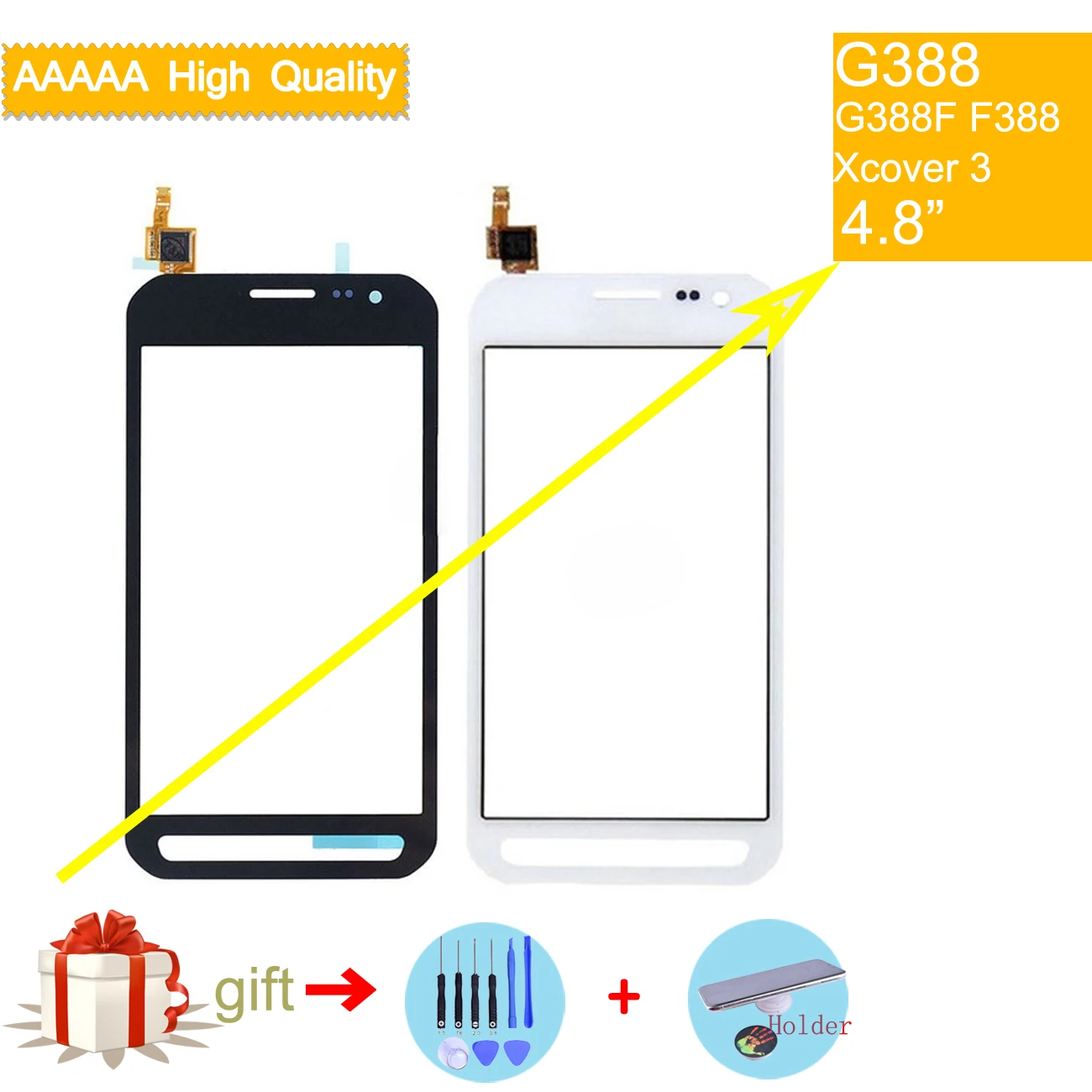 Для samsung Galaxy Xcover 3 G388F XCover3 G388 SM-G388F сенсорный экран панель сенсор дигитайзер стекло сенсорный экран без ЖК-замена