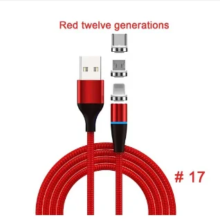 Red 3-1 Магнитный кабель Micro USB кабель 3A Быстрая зарядка Магнитная линия Android зарядка линии синхронизации данных для huawei Xiaomi LG - Цвет: Red 3-1
