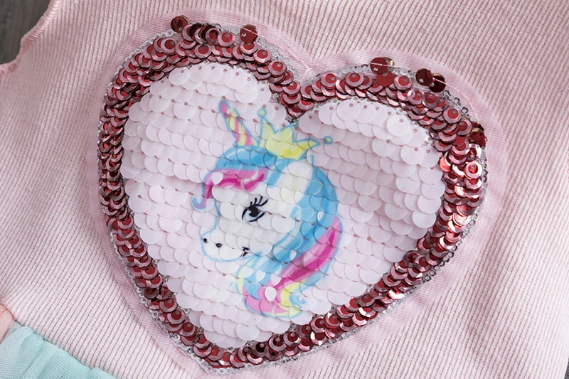 Unicorn Dress for Girls Summer Kids Dresses Children Clothing Little Princess Tutu Birthday Outfits Baby Casual Wear 2-7T | Детская