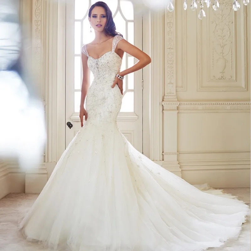 

vestido de casamento wedding gowns bridal mermaid wedding dresses sexy wedding dress 2016 hot sale sweetangel robe de mariee