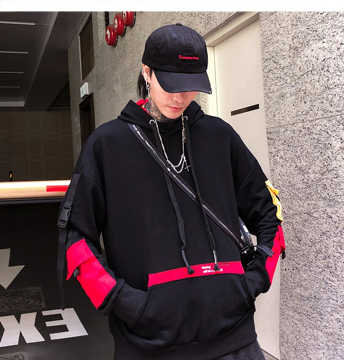 Aelfric eden с буквенным принтом мужские толстовки Harajuku повседневные штаны с карманами хлопковая толстовка Уличная Хип Хоп Модный пуловер