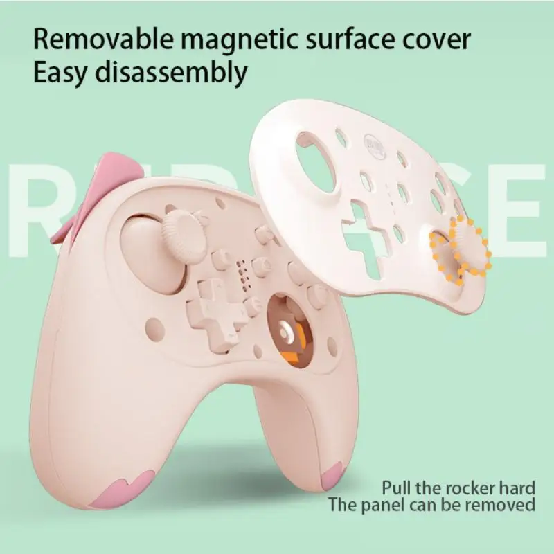 

Wireless Game Controller For Switch Type-C Bluetooth Voice Wake-up 3.5mm Jack Dual Connection Method Double Vibration Motor