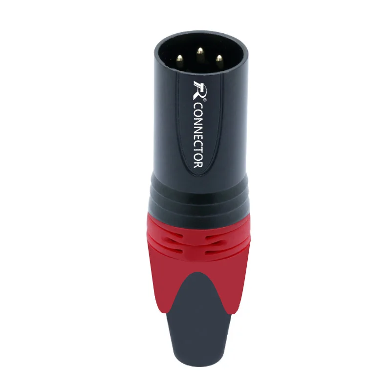 3PIN XLR разъем микрофон штекер мужской женский адаптер MIC провода разъем 6 цветов предложение 1 комплект M/F - Цвет: RTC2015M-Red