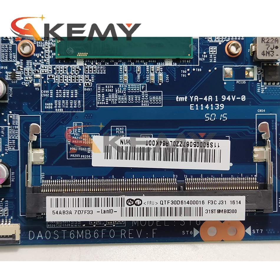 

Laptop motherboard For LENOVO For LENOVO FLEX 15 FLEX-15 Core I3-4010U Mainboard