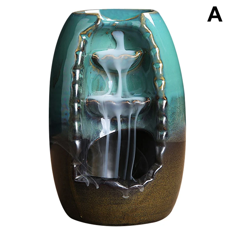 Курильница с обратным потоком курительная керамика держатель ладана украшение