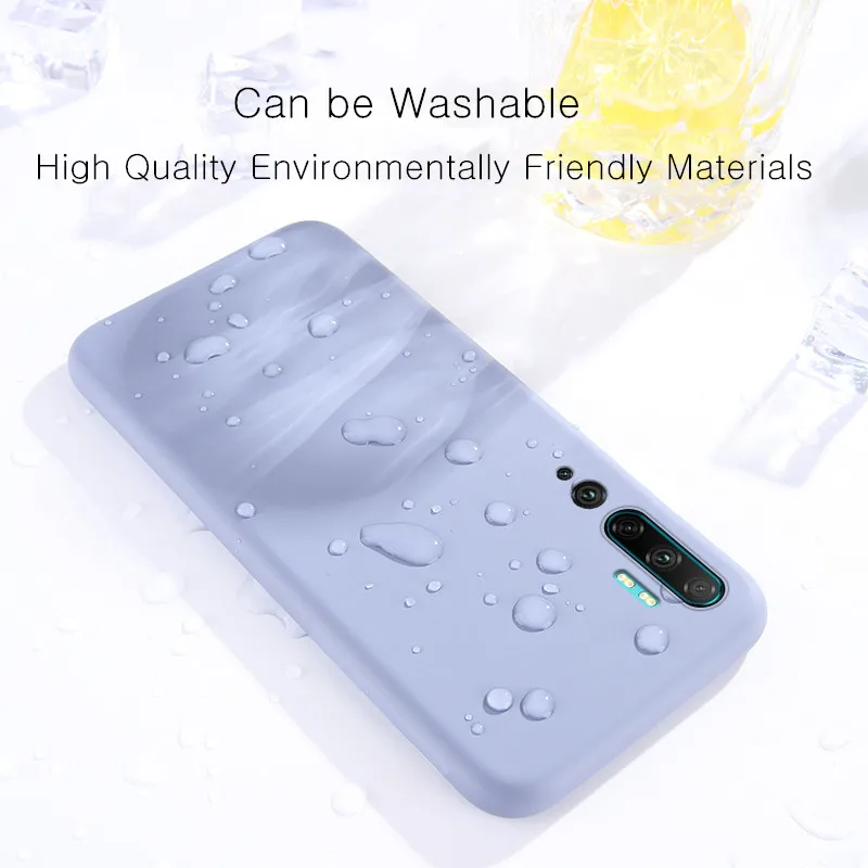 Liquid Silicone Case For Redmi Note 7 8 K20 K30 Pro Cover Xiaomi Mi 10 Mix 2 3 6X A2 Lite A3 CC9 Matte Back Funda |