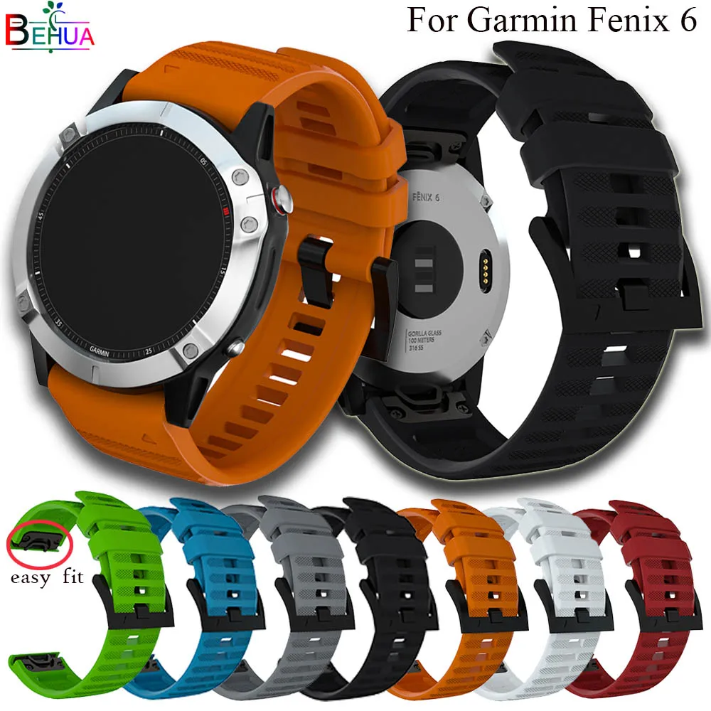 22mm Watchband Strap for Garmin Fenix7 6 /5/Fenix6 Pro/Forerunner 935 945 SmartWatch Quick Release Silicone Easy fit Wrist | Наручные