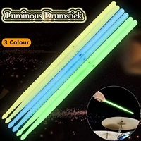55a luminous drum stick jazz drum fluorescent drumsticks percussion instrument accessories green blue yellow for option