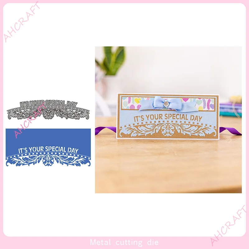 

DM-3031 Word Lace Metal Cutting Dies Cut Die Mold Scrapbooking dies Decoration Paper Craft Embossing Stencils