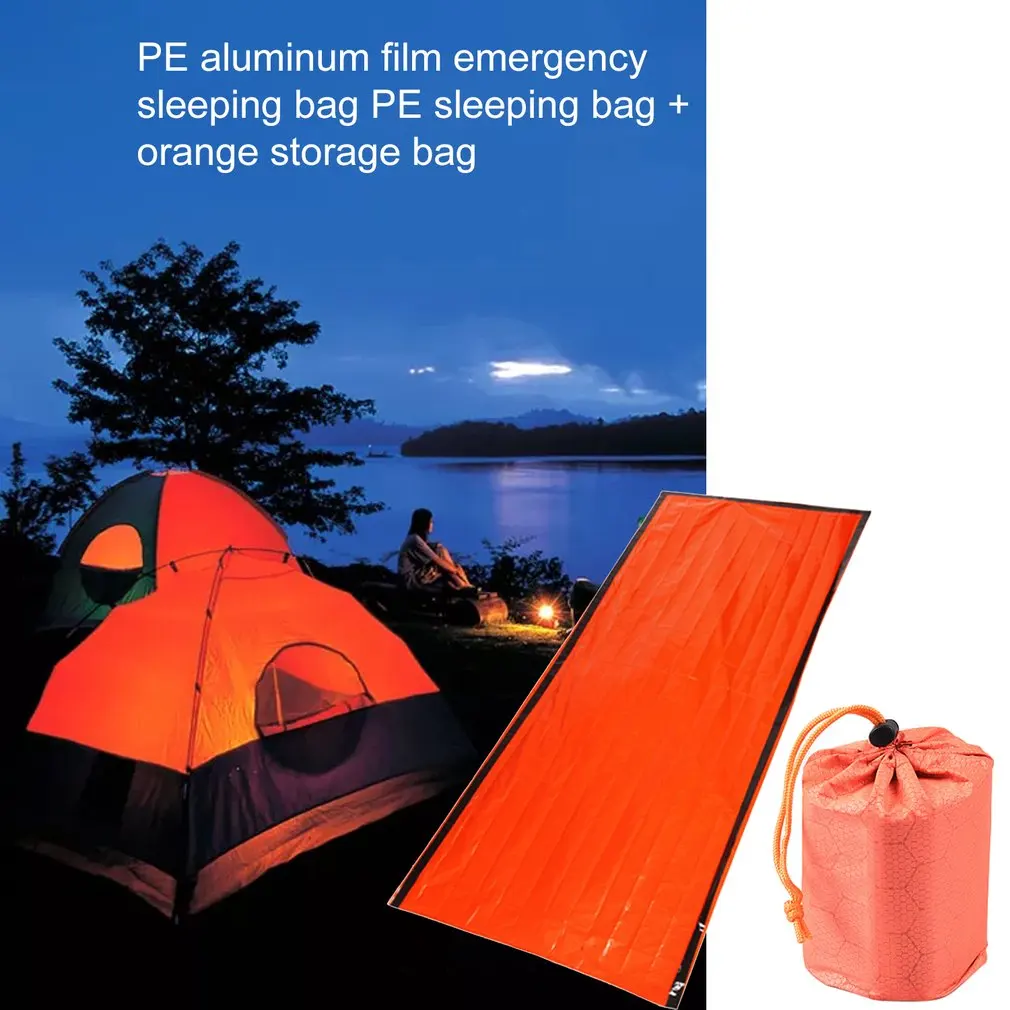 Полиэтиленовая алюминиевая пленка для первой помощи спальный мешок экстренной