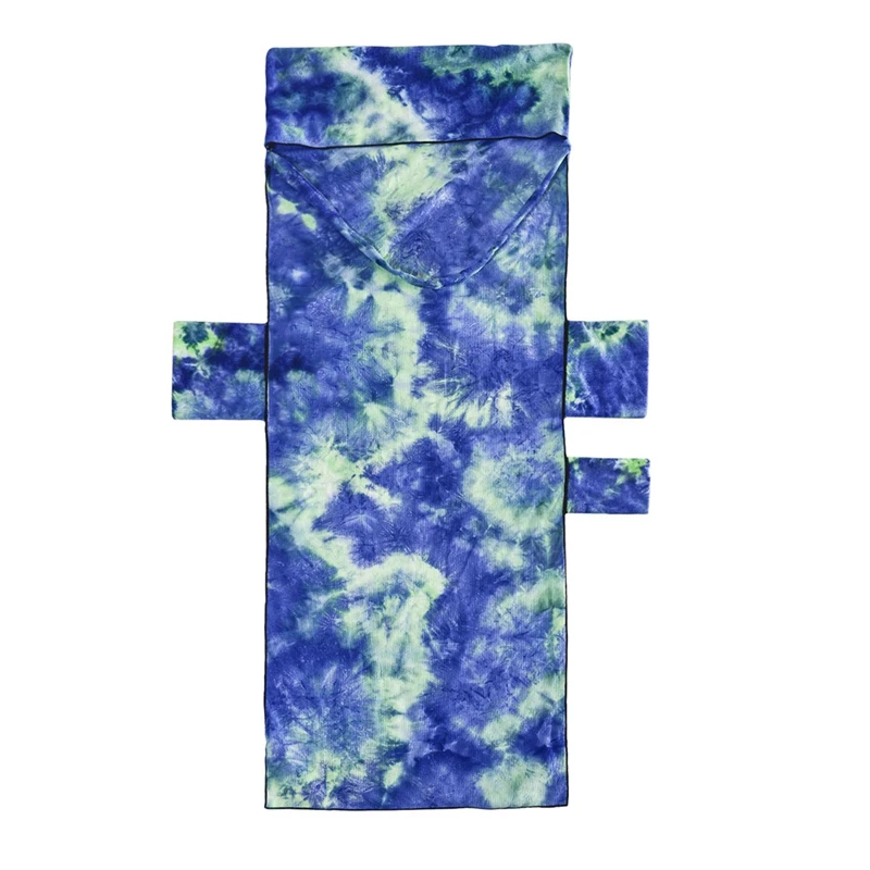 Портативное пляжное полотенце с боковыми карманами Пляжное шезлонг кресло