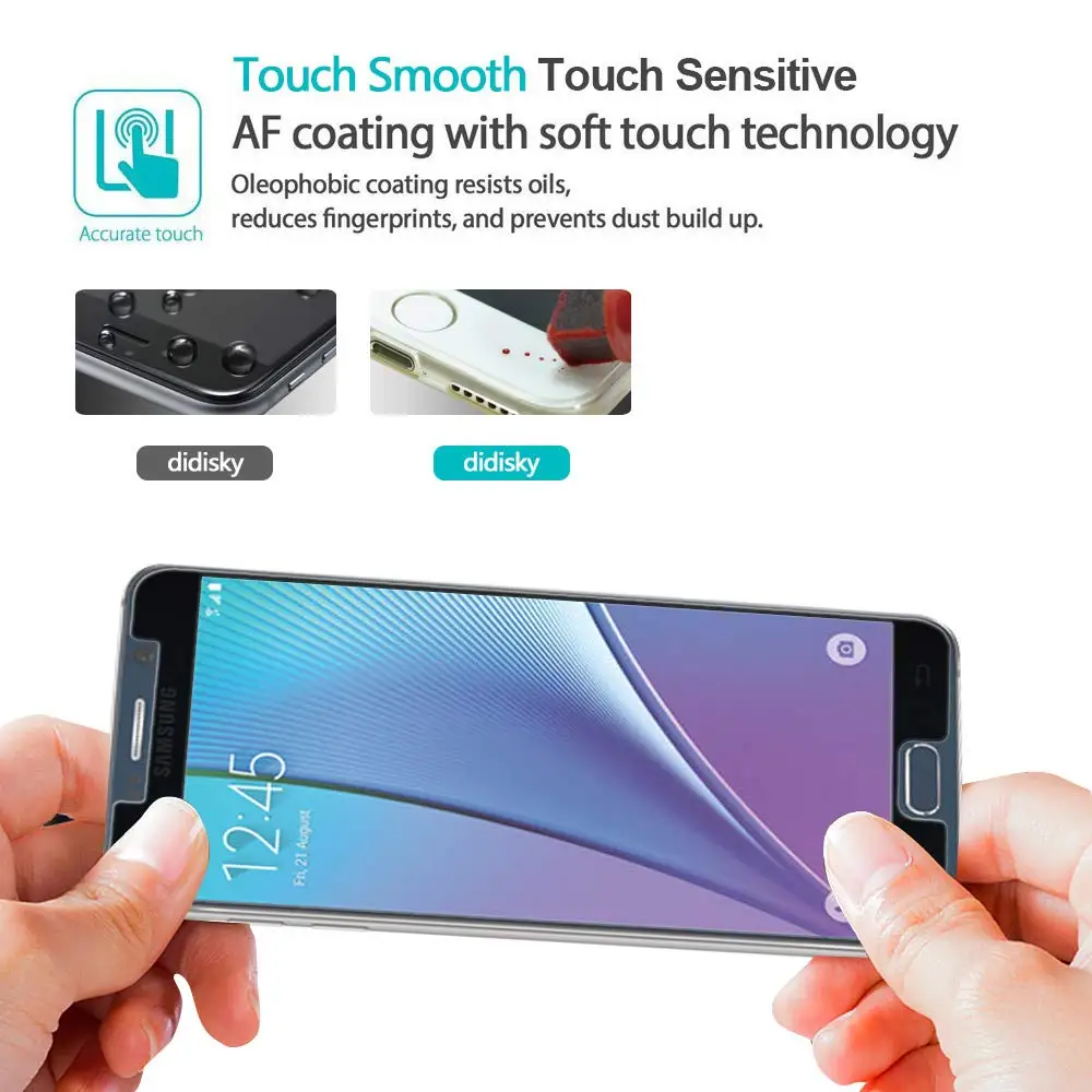 Закаленное стекло 9H для Samsung Galaxy Note 2 3 4 5 N7100 N9000 | Мобильные телефоны и аксессуары