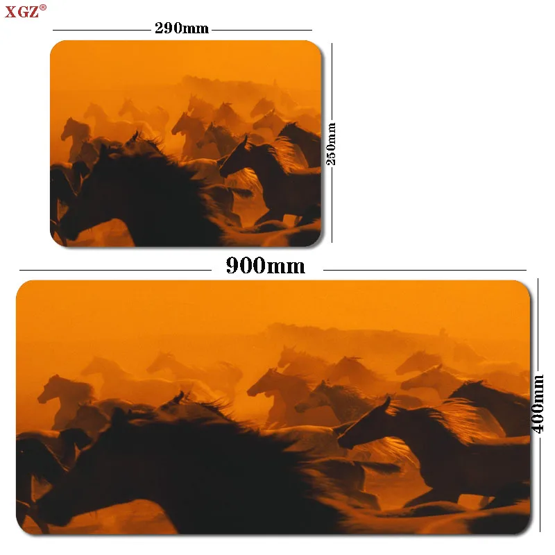 

XGZ Animal White Horse Mouse Pad Large Seam Large Table Pad Mouse Pad XL Game Pad Anti-slip Mat/Game Cs Go 90x40cm desk mats