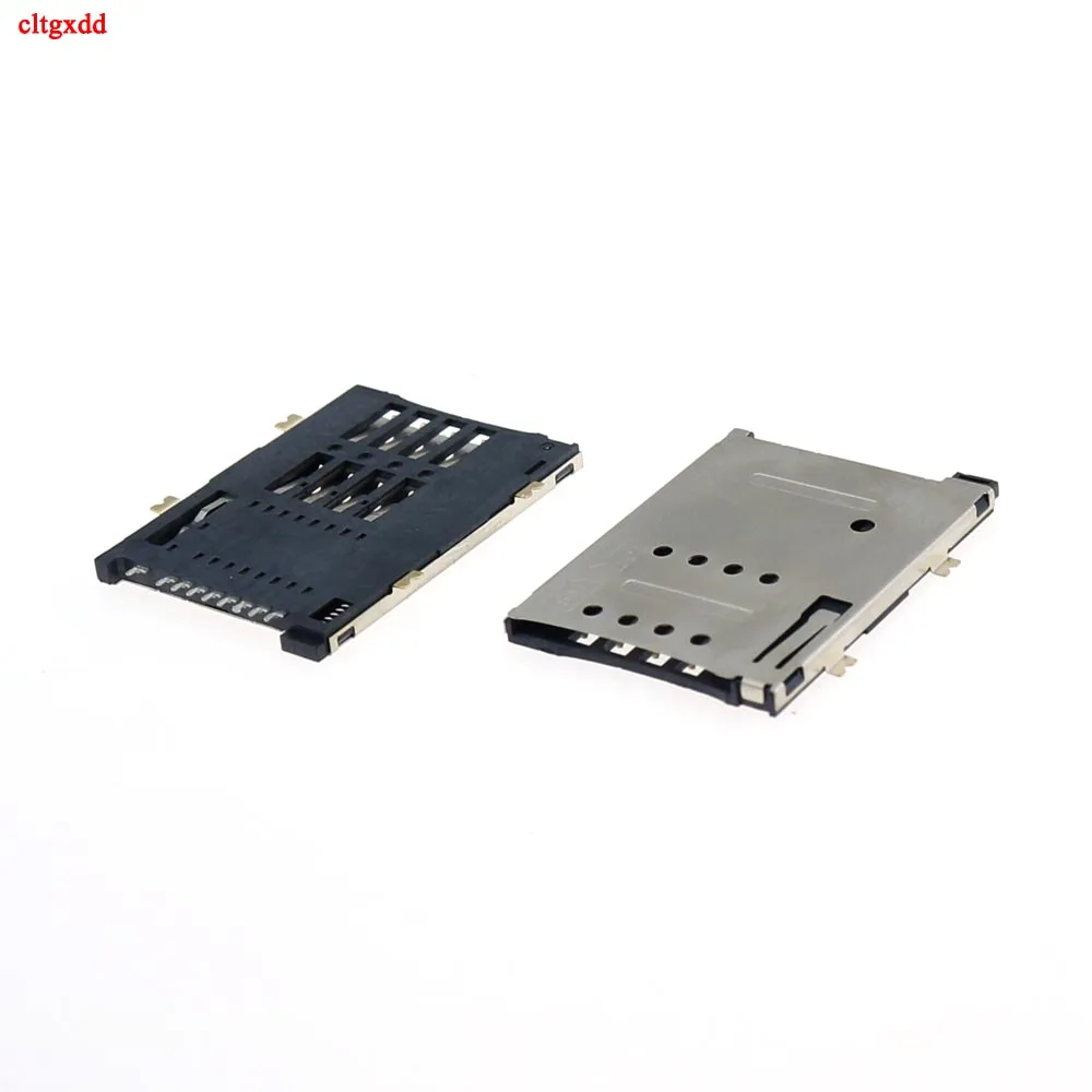 Разъем для Sim-карты 8 + 1P 9 Pin Sim держатель карт Selft Push Type планшетного ПК