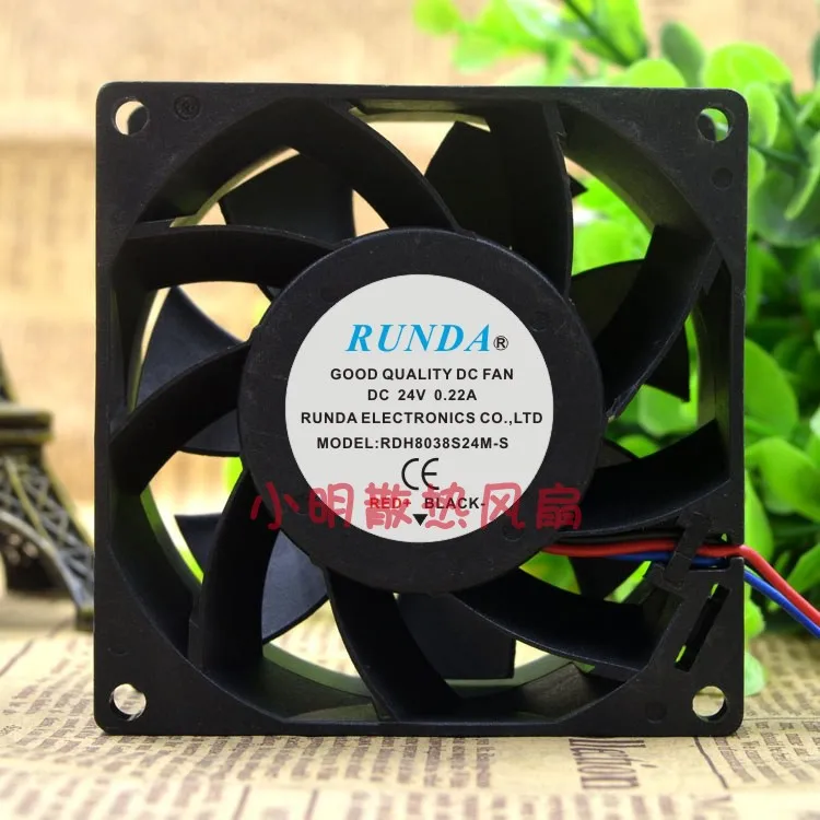 

Новый рунда RD8038S24M-A 24V 8038 8 см защиты электродвигателя Вентилятор охлаждения