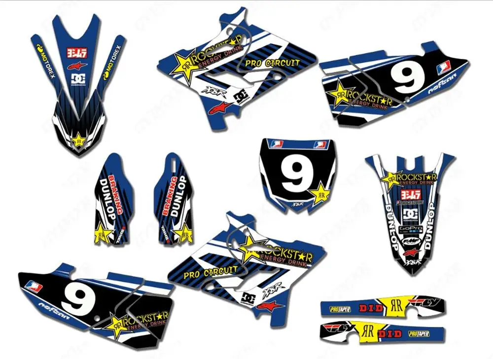 Наклейки на велосипед для Yamaha YZ125 YZ250 YZ 125 250 15 18|Наклейки и стикеры| |