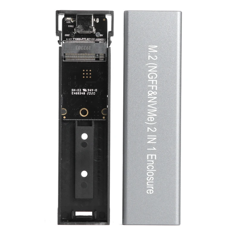 M.2 SSD HDD корпус высокого Скорость USB 10 Гбит/с NGFF SATA + NVME PCIE футляр для внешнего