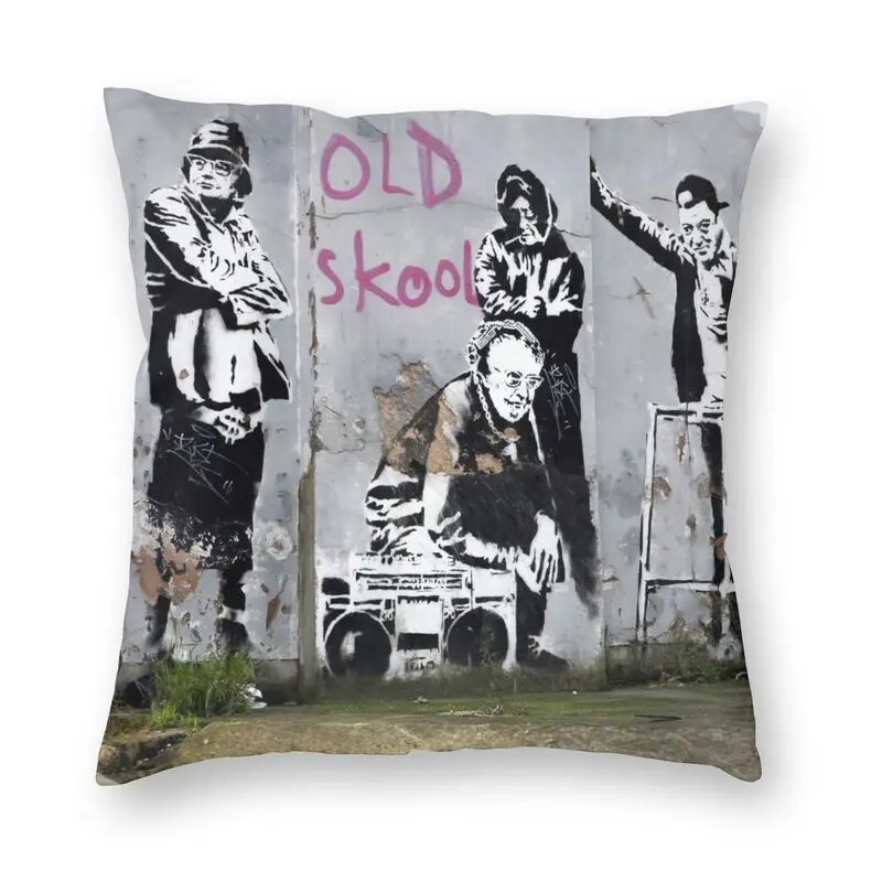 

Наволочка для дивана в скандинавском стиле Бэнкси Old Skool, мягкий чехол для подушки с изображением Лондона и улицы, домашний декор